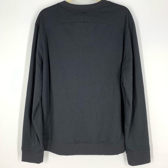 all in motion Men's Black Ponte Crewneck Sweatshirt Long Sleeve Size Small - Picture 6 of 6